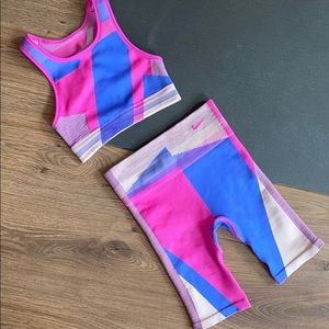 Nike Colorblock Biker Short Set